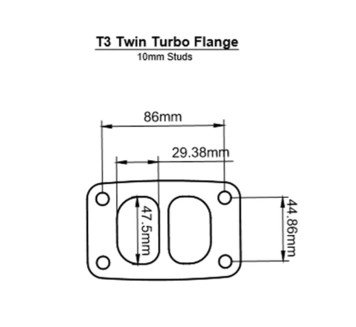 T3 Twin Scroll Turbo Gasket – Single-Layer