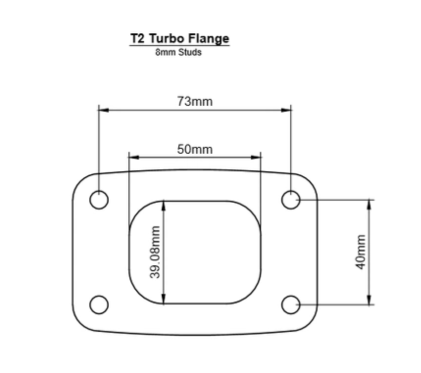 T2 single scroll Turbo Gasket (T25/T28) Single-Layer