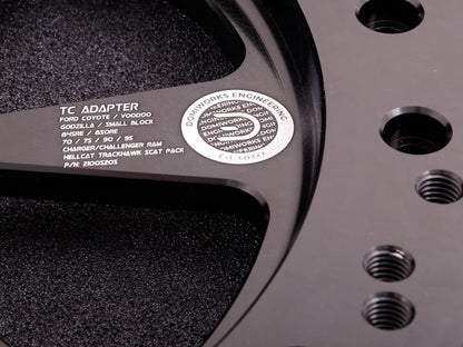 Ford Coyote/Voodoo/Godzilla naar Dodge 8HP70/75/90/95 Hellcat Scat Pack Adapter Kit