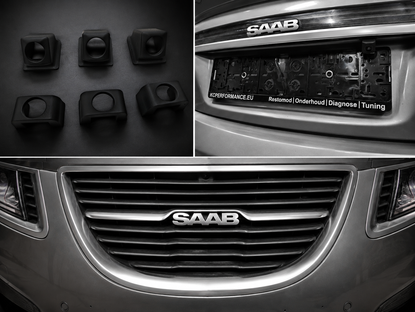 Custom 3D Printed CarPlay / Android Auto Integration Panel for Saab 9-5NG KCPerformance