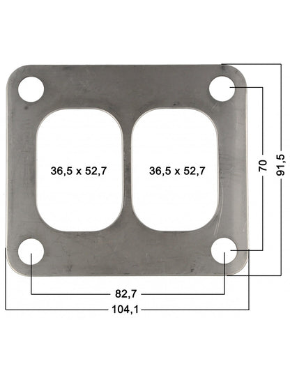 T4 Twin Scroll Turbo Gasket – MLS Multi-Layer Steel